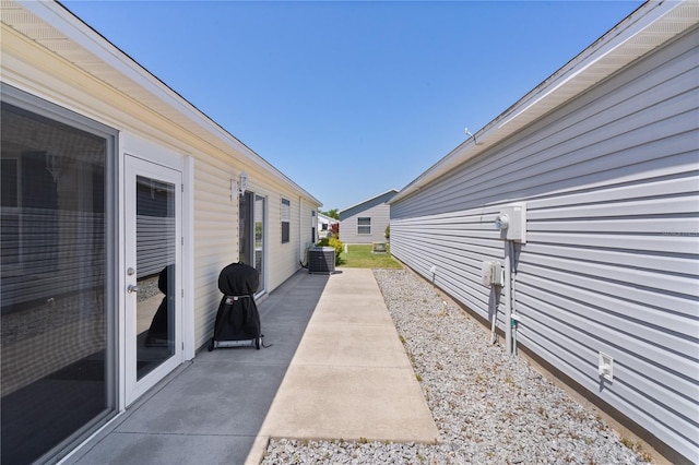 view of patio / terrace with cooling unit