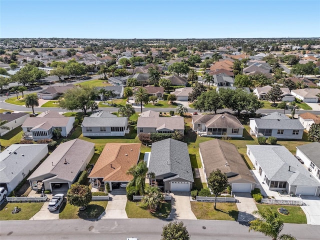bird's eye view with a residential view