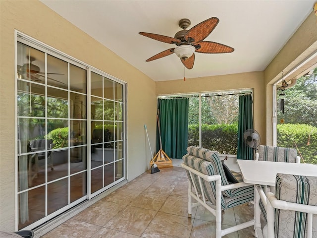view of sunroom / solarium