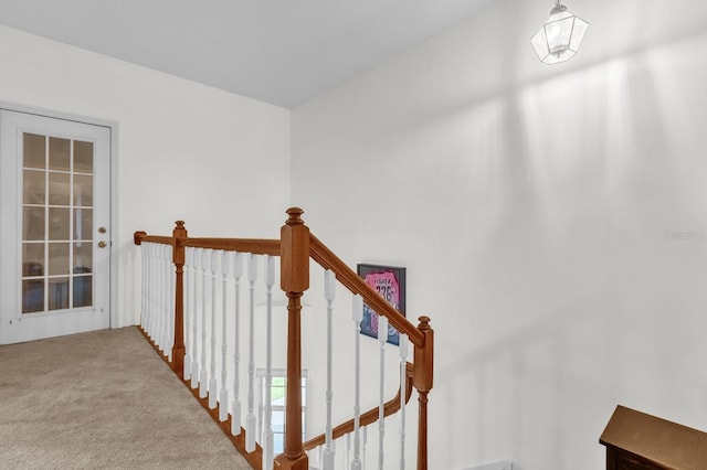 10901 Island Grove Rd, Clermont, FL 34711 - staircase with carpet flooring