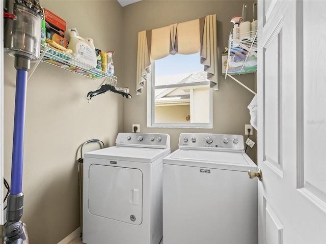 17787 SE 114th Ave, Summerfield, FL 34491 - laundry room with washing machine and dryer and laundry area
