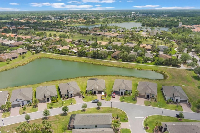 2129 Palm Tree Dr, Poinciana, FL 34759 - aerial view featuring a water view and a residential view