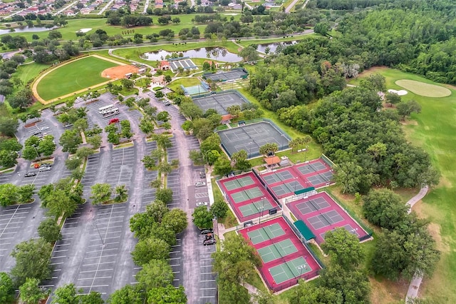 2129 Palm Tree Dr, Poinciana, FL 34759 - drone / aerial view with golf course view and a water view
