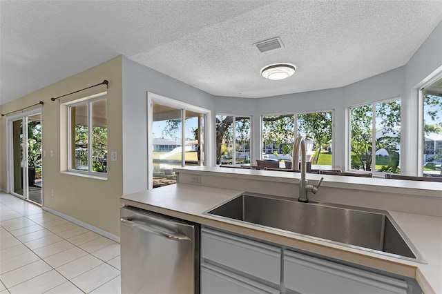 14 Clear Ct, Palm Coast, FL 32137 - kitchen featuring a healthy amount of sunlight, dishwasher, a sink, and light tile patterned floors