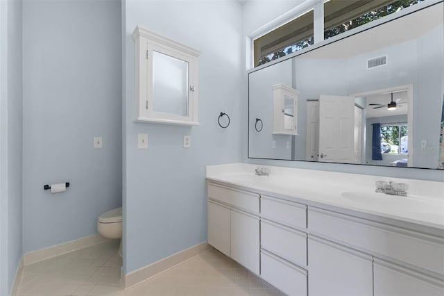 14 Clear Ct, Palm Coast, FL 32137 - full bath featuring a sink, visible vents, and tile patterned flooring