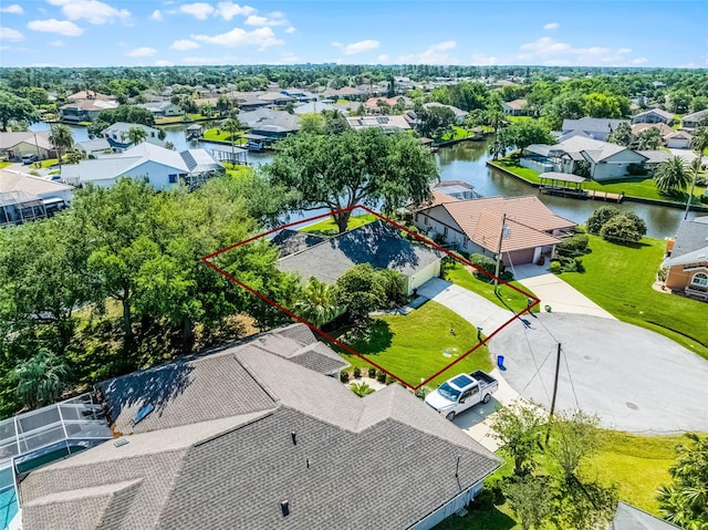 14 Clear Ct, Palm Coast, FL 32137 - bird's eye view featuring a residential view and a water view
