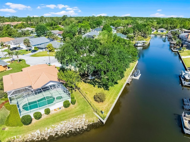 14 Clear Ct, Palm Coast, FL 32137 - drone / aerial view featuring a water view and a residential view