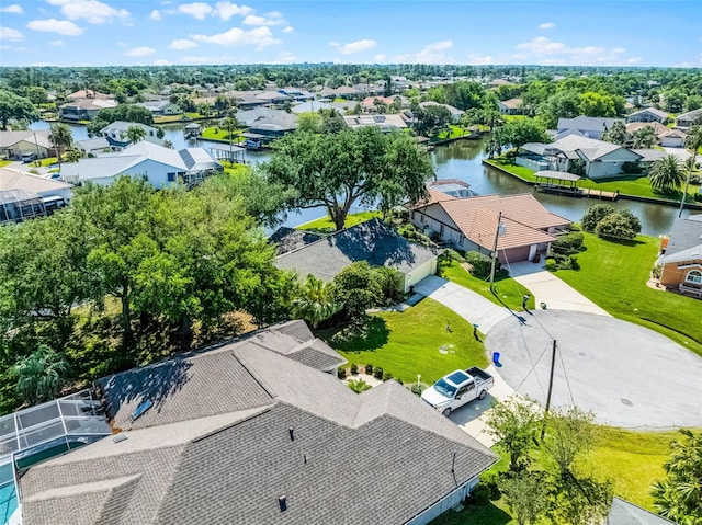 14 Clear Ct, Palm Coast, FL 32137 - drone / aerial view featuring a water view and a residential view