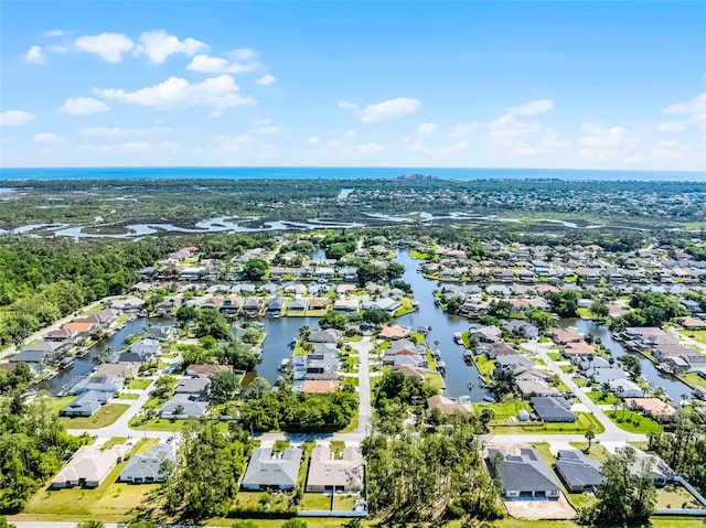 14 Clear Ct, Palm Coast, FL 32137 - bird's eye view with a water view and a residential view