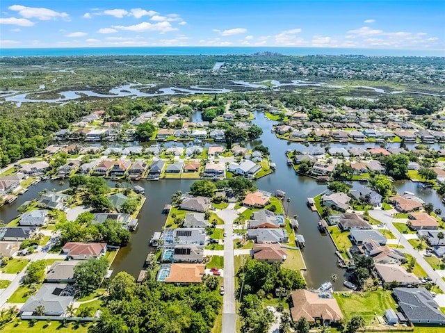 14 Clear Ct, Palm Coast, FL 32137 - drone / aerial view featuring a water view and a residential view