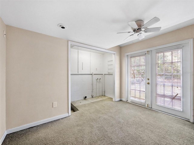 25519 Colmar Ave, Sorrento, FL 32776 - unfurnished bedroom featuring access to outside, carpet floors, baseboards, and ceiling fan