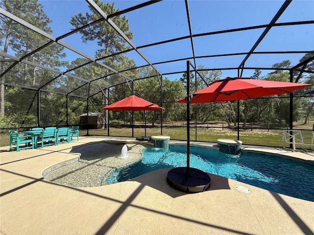 30554 Quince Ave, Eustis, FL 32736 - outdoor pool with a patio and a lanai