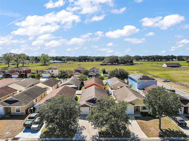 aerial view featuring a residential view