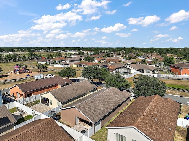 aerial view featuring a residential view