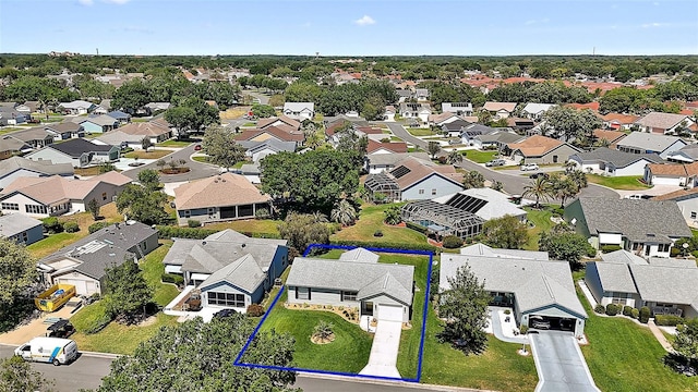 birds eye view of property featuring a residential view