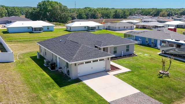 bird's eye view featuring a residential view