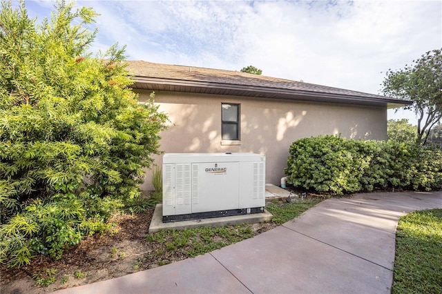exterior space with stucco siding