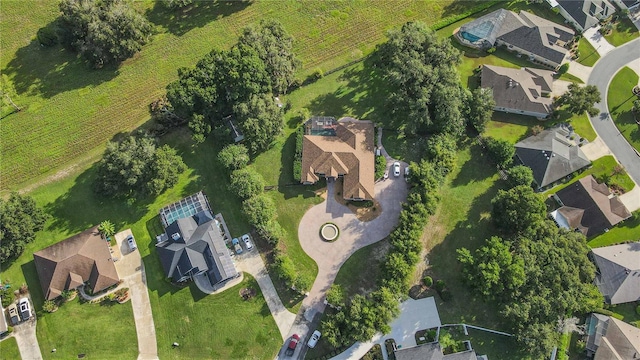 aerial view featuring a residential view