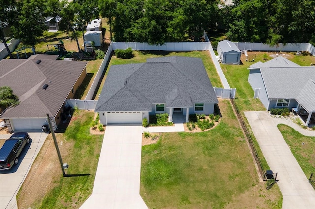 16380 SE 84th Ct, Summerfield, FL 34491 - drone / aerial view featuring a residential view