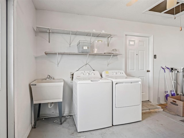 laundry room with separate washer and dryer