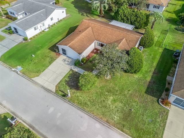 aerial perspective of suburban area