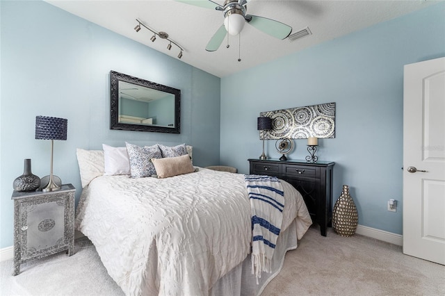 1111 Myrtle Breezes Ct, Fruitland Park, FL 34731 - carpeted bedroom featuring baseboards and ceiling fan