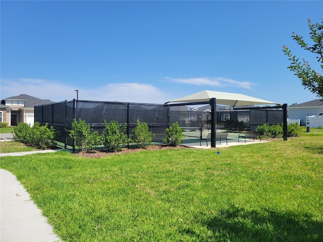 7796 SW 74th Loop, Ocala, FL 34481 - view of yard with a tennis court and fence