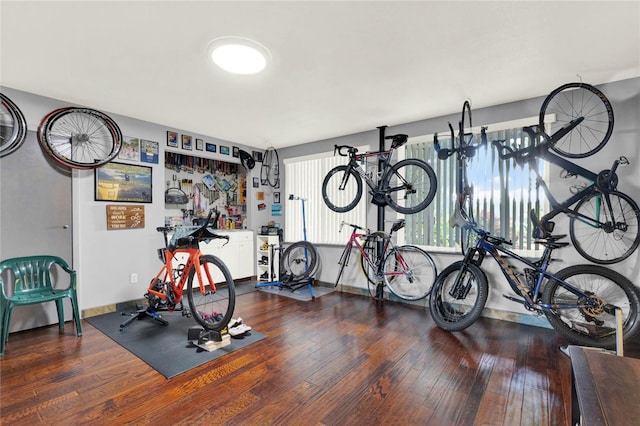 9642 Bear Lake Rd, Apopka, FL 32703 - workout room with wood finished floors