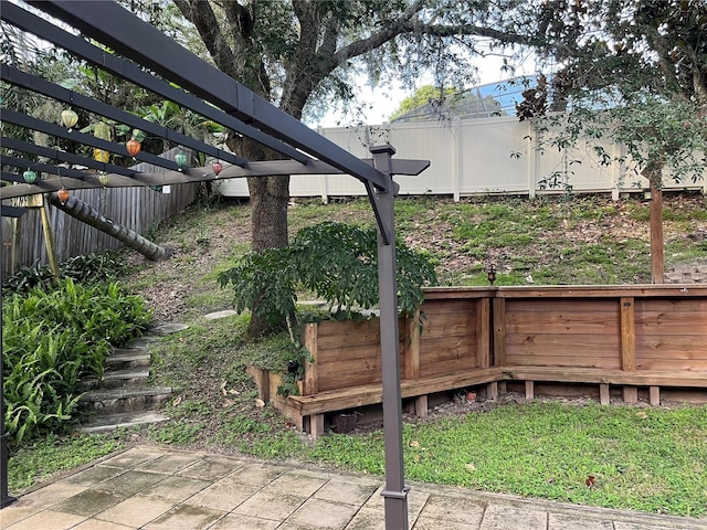 1307 Rain Forest Ln, Minneola, FL 34715 - view of yard with a patio and a pergola