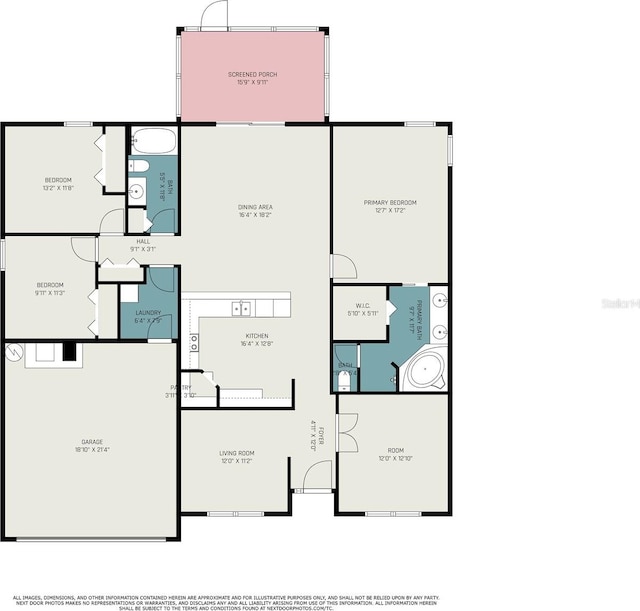 1307 Rain Forest Ln, Minneola, FL 34715 - view of property floor plan