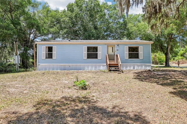 view of manufactured / mobile home