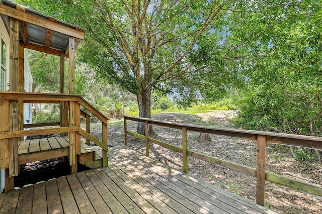view of wooden terrace