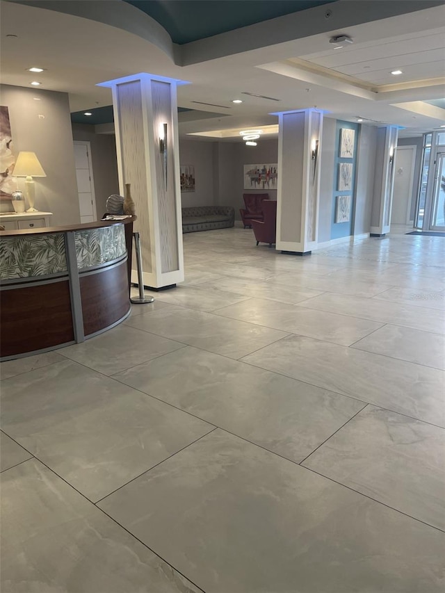 view of reception area