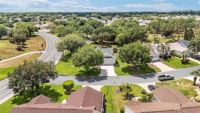 aerial view featuring a residential view