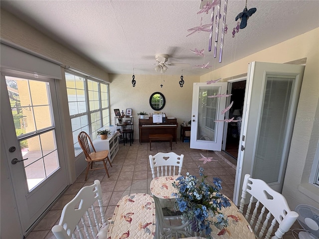 sunroom / solarium with french doors