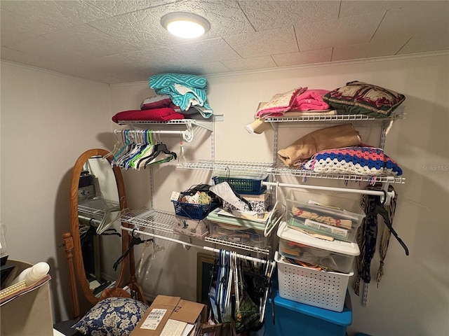view of storage room
