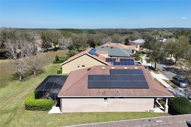 bird's eye view featuring a residential view