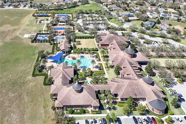 aerial view featuring a residential view