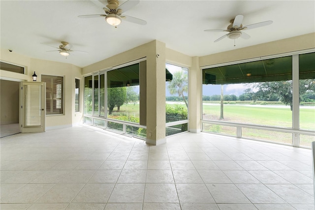 1721 Sunset Ridge Dr, The Villages, FL 32162 - unfurnished sunroom with tile patterned flooring