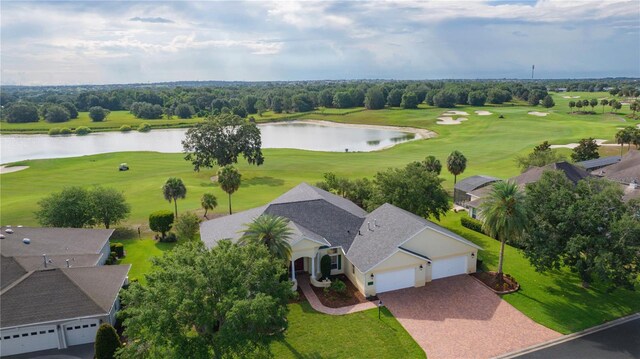 1721 Sunset Ridge Dr, The Villages, FL 32162 - drone / aerial view of a large body of water and a golf club