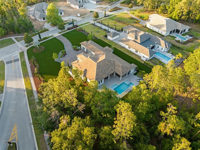 bird's eye view featuring a residential view