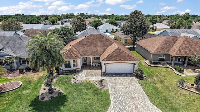 bird's eye view featuring a residential view