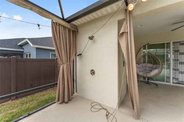 view of patio / terrace with fence