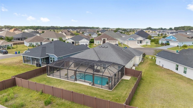bird's eye view featuring a residential view
