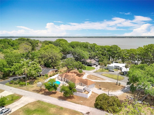 1001 N Lakeshore Blvd, Howey In The Hills, FL 34737 - birds eye view of property featuring a water view