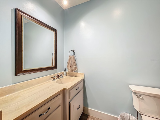 1001 N Lakeshore Blvd, Howey In The Hills, FL 34737 - bathroom with toilet and vanity