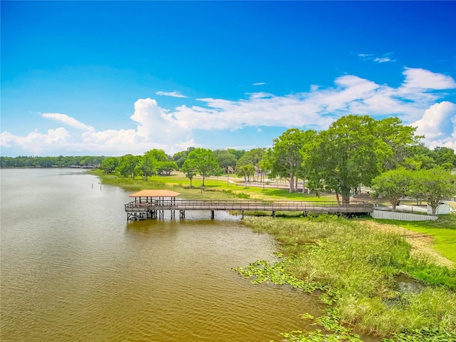 1001 N Lakeshore Blvd, Howey In The Hills, FL 34737 - dock area featuring a water view