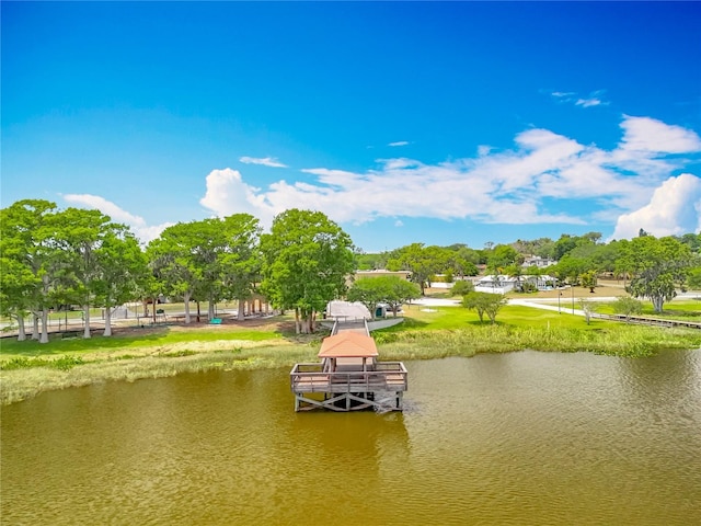 1001 N Lakeshore Blvd, Howey In The Hills, FL 34737 - dock area with a water view