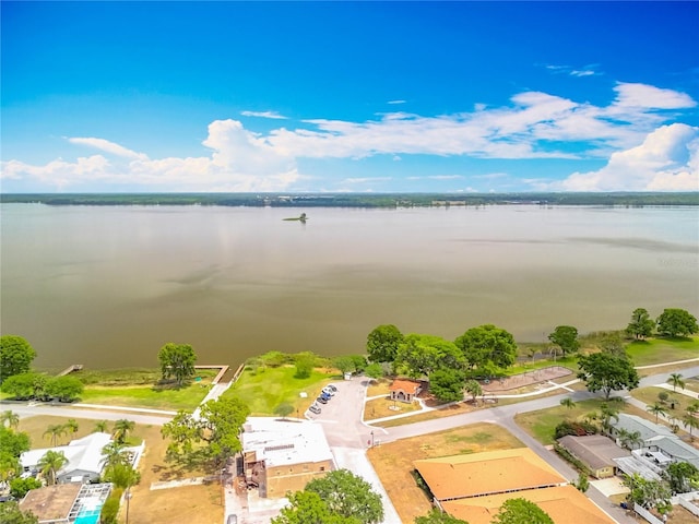 1001 N Lakeshore Blvd, Howey In The Hills, FL 34737 - drone / aerial view featuring a water view