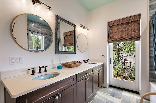 6905 Clayton St, Mount Dora, FL 32757 - full bathroom with double vanity